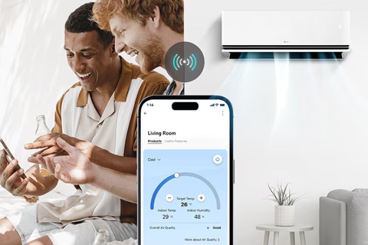 Kết nối thông minh qua ứng dụng LG ThinQ