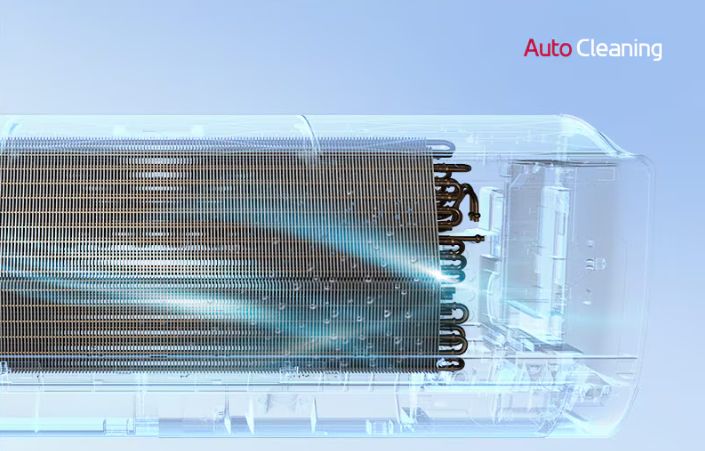 Auto Cleaning là công nghệ tự động làm sạch bên trong dàn lạnh