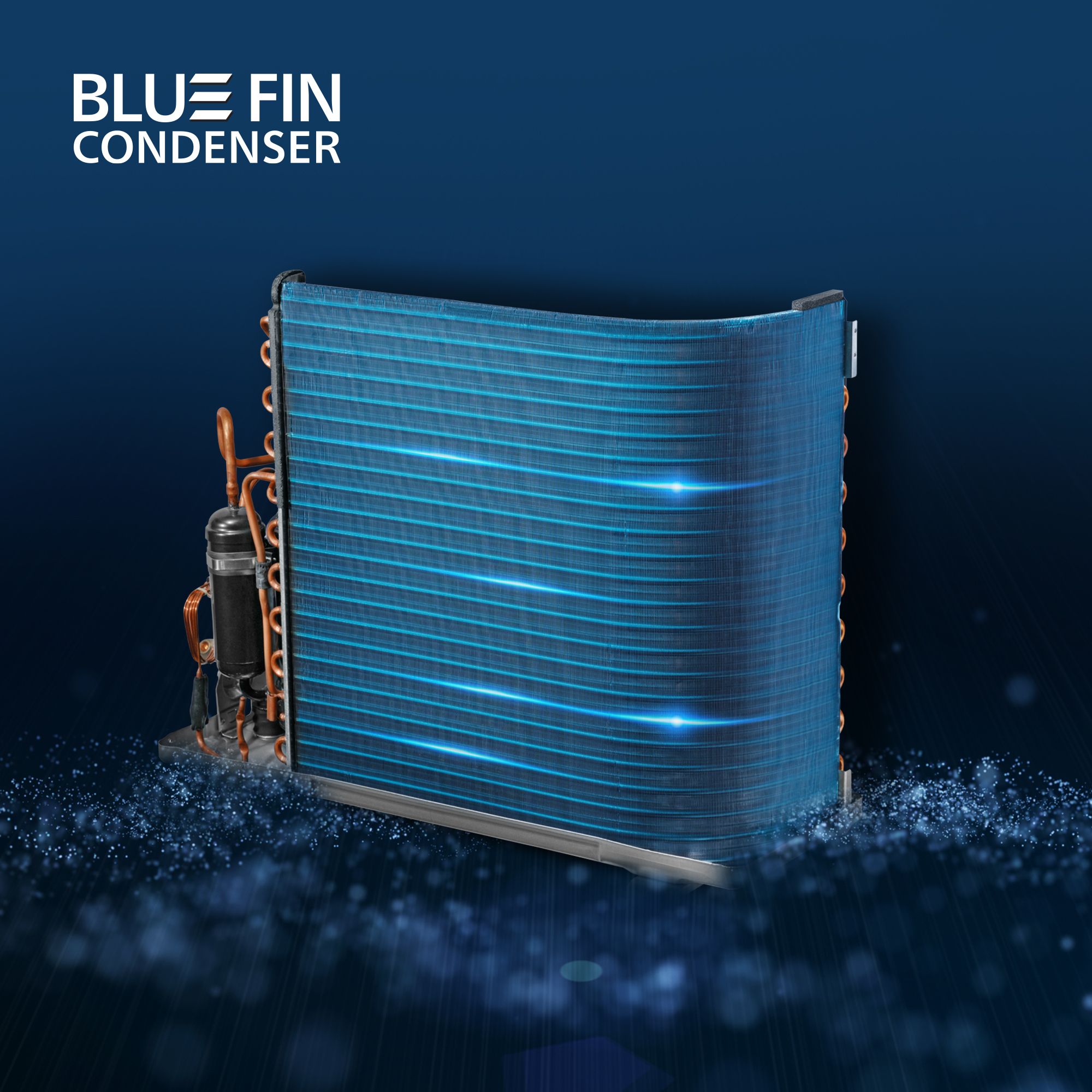 Dàn tản nhiệt được phủ lớp Blue Fin hiện đại