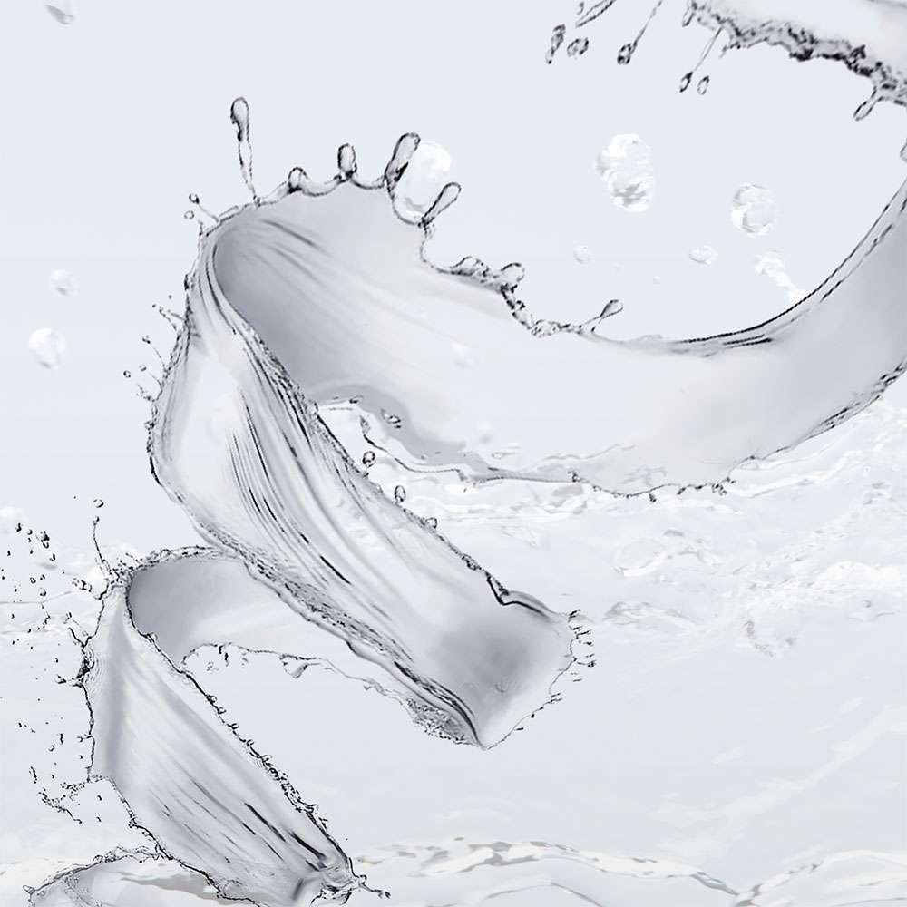 Hệ thống 3 thác nước kết hợp với 3 luồng nước mạnh mẽ xoáy sâu để hòa tan chất giặt tẩy