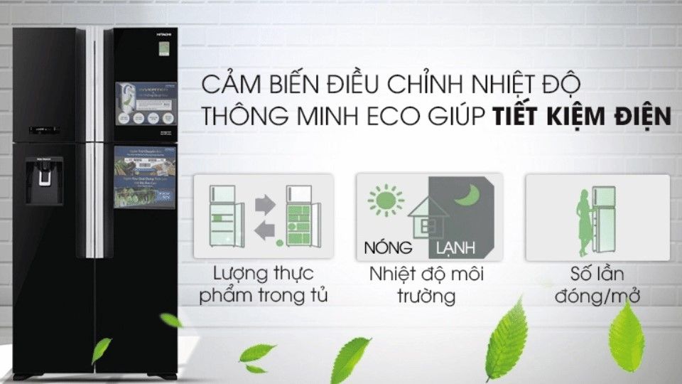 Tổng kho điều hòa, điện máy miền Bắc tại Hà Nội Nguyên lý hoạt động chế độ ECO tủ lạnh Hitachi