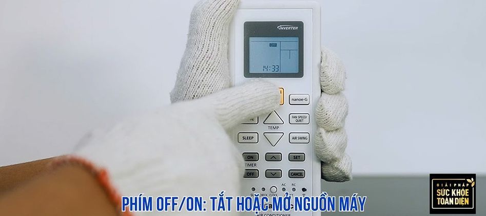 Tổng kho điều hòa, điện máy miền Bắc tại Hà Nội Chức năng tắt/ mở nguồn máy