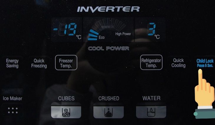 Tìm hiểu về chức năng khóa trẻ em trên tủ lạnh Hitachi