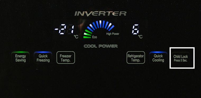 Cách mở khóa trẻ em tủ lạnh Hitachi cơ bản