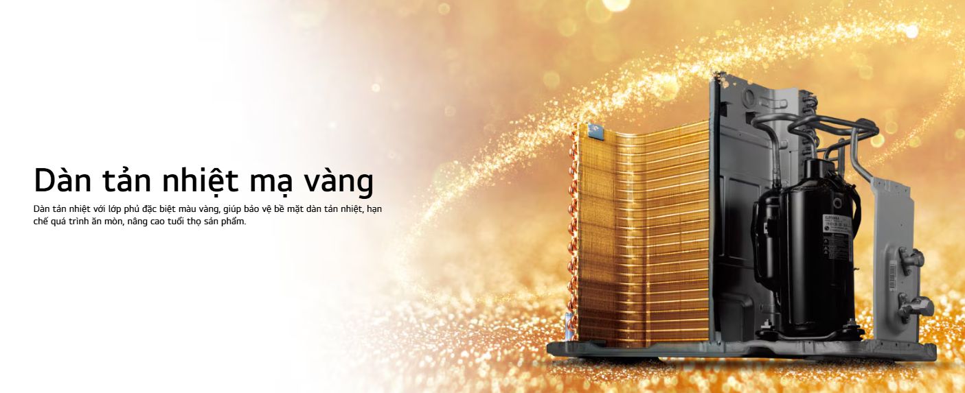 Dàn tản nhiệt mạ vàng, độ bền cao