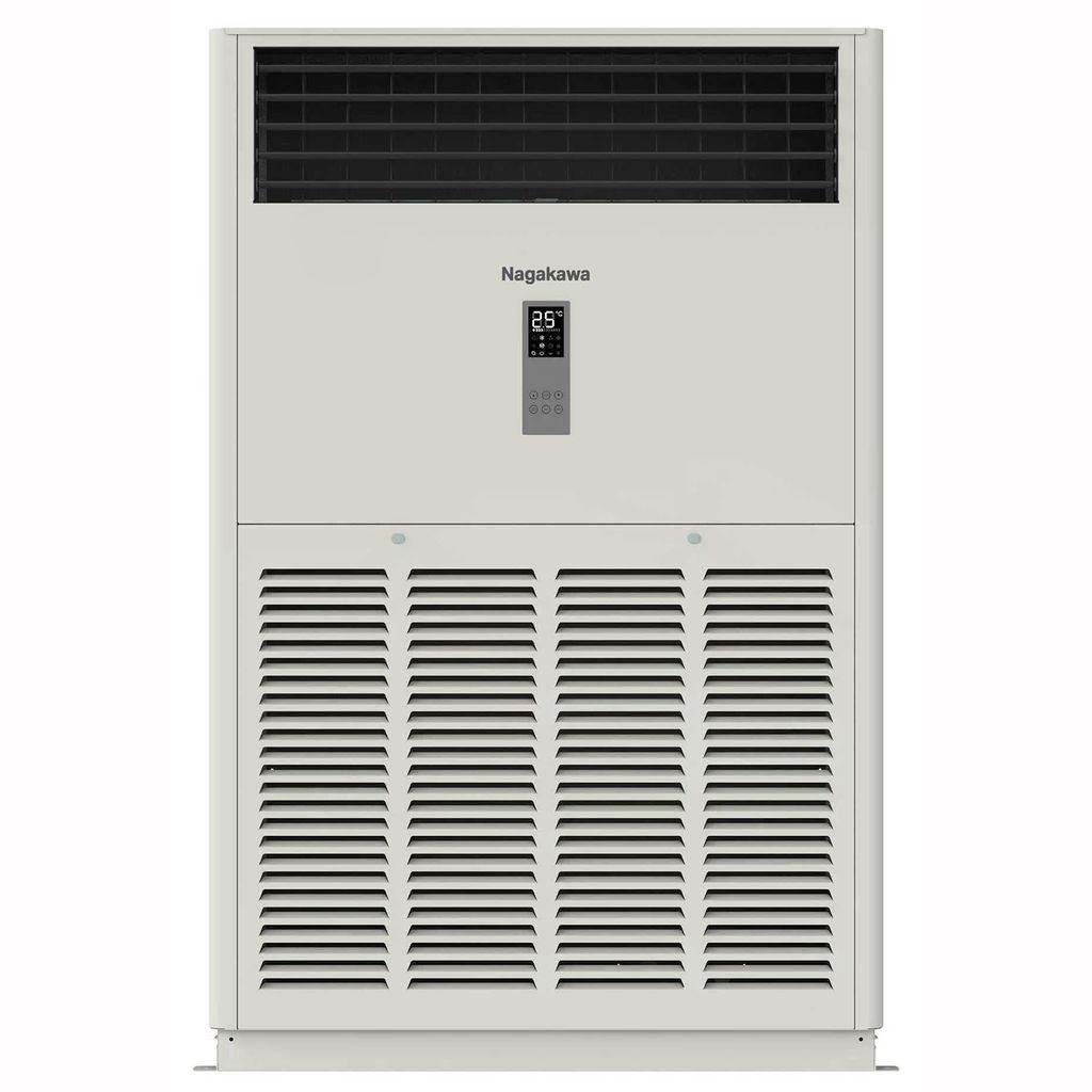 Điều hòa tủ đứng Nagakawa NIP-A100R2G85 sở hữu thiết kế hiện đại với tone màu trắng tinh tế