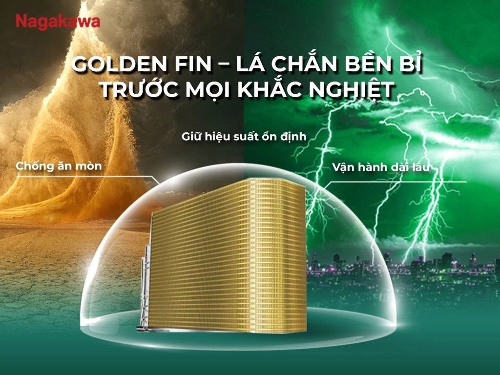 Dàn tản nhiệt Golden Fin giúp nâng cao tuổi thọ của thiết bị
