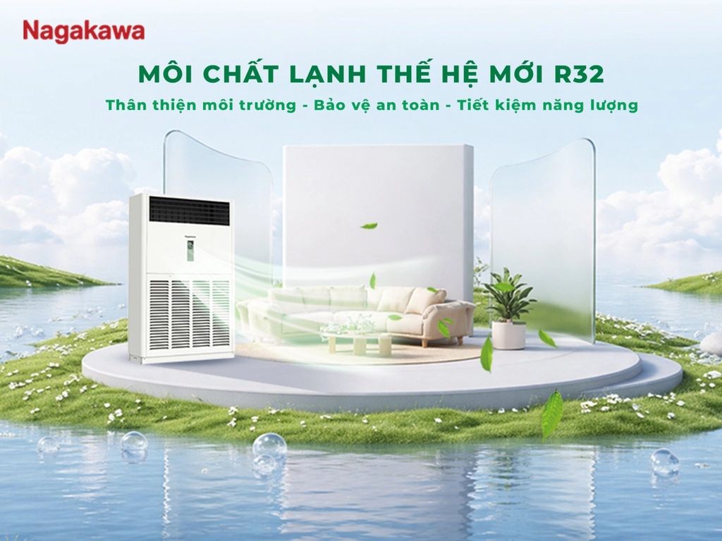 Nagakawa NIP-C100R2G85 sử dụng môi chất lạnh R32