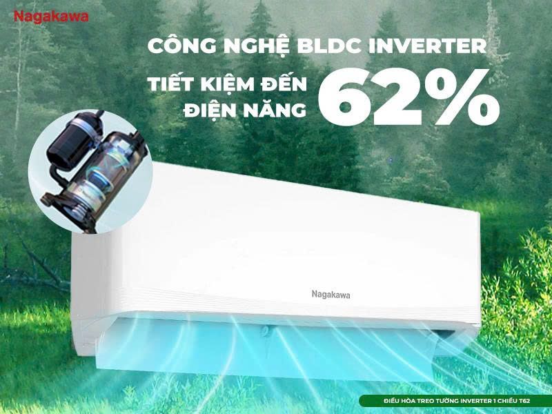 Trang bị công nghệ BLDC inverter tiên tiến