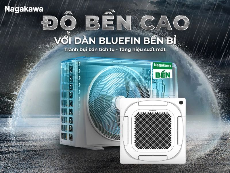 Độ bền cao với dàn tản nhiệt phủ lớp Hydrophilic