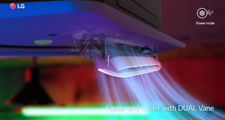 Dàn lạnh được tích hợp hợp tới 4 động cơ riêng biệt