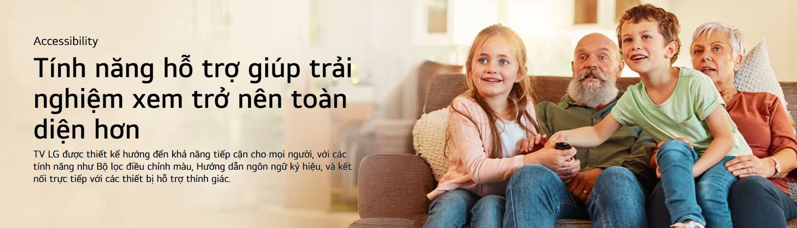 Tính năng hỗ trợ giúp trải nghiệm xem trở nên ấn tượng