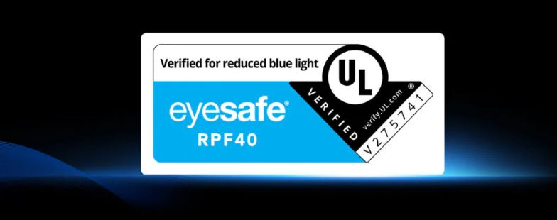 Thiết bị cũng đạt chứng nhận giúp giảm ánh sáng xanh