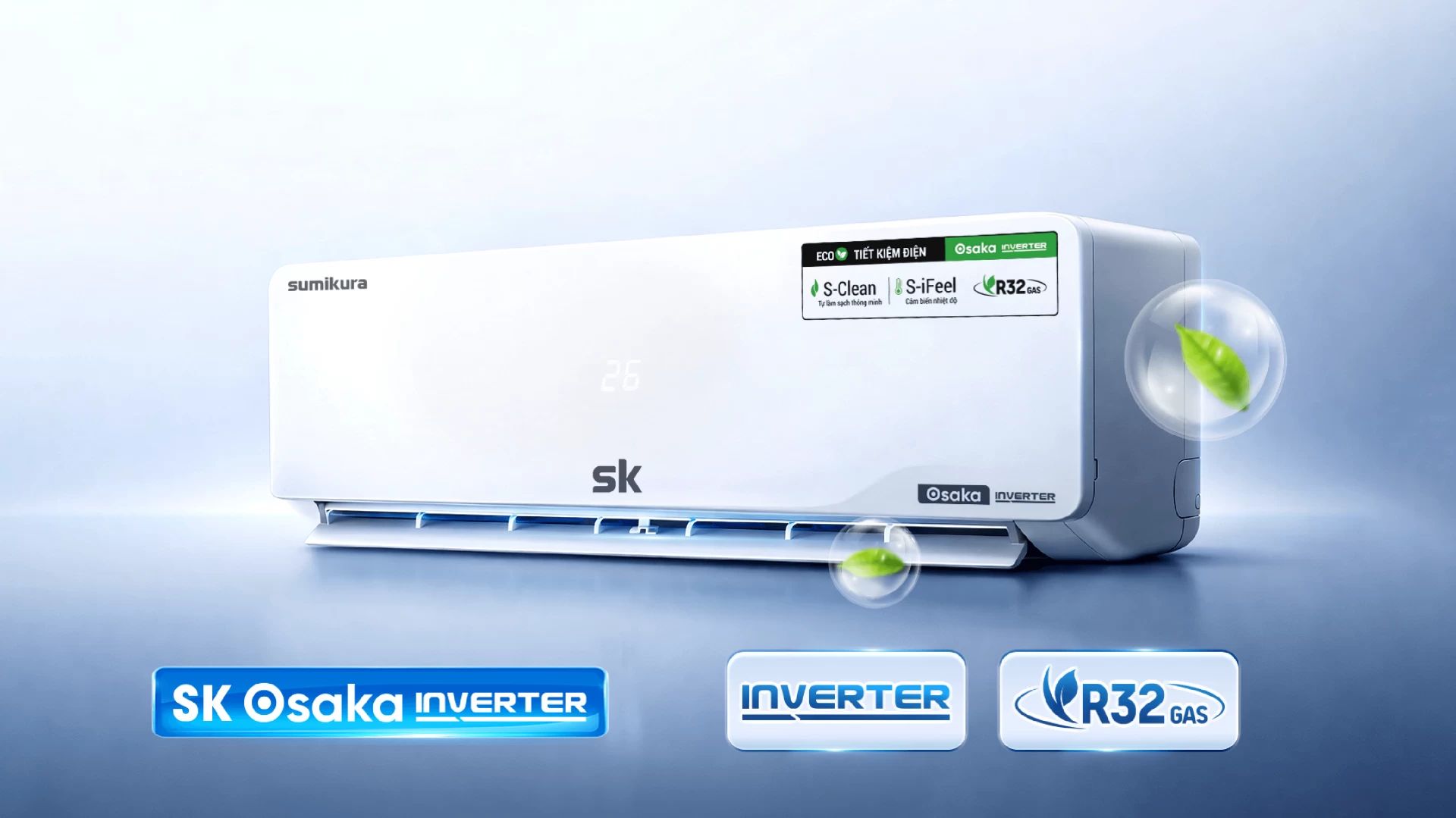 Sử dụng gas R32 thân thiện với môi trường sống