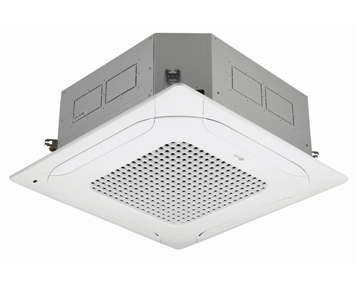 Dàn lạnh được lắp đặt âm trần chỉ để lộ phần mặt nạ trắng tinh tế