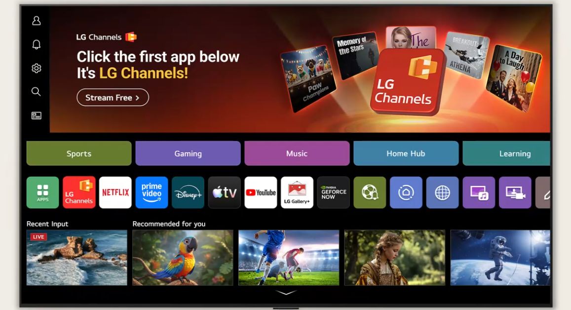 LG Channels quy tụ nhiều nội dung đa dạng 
