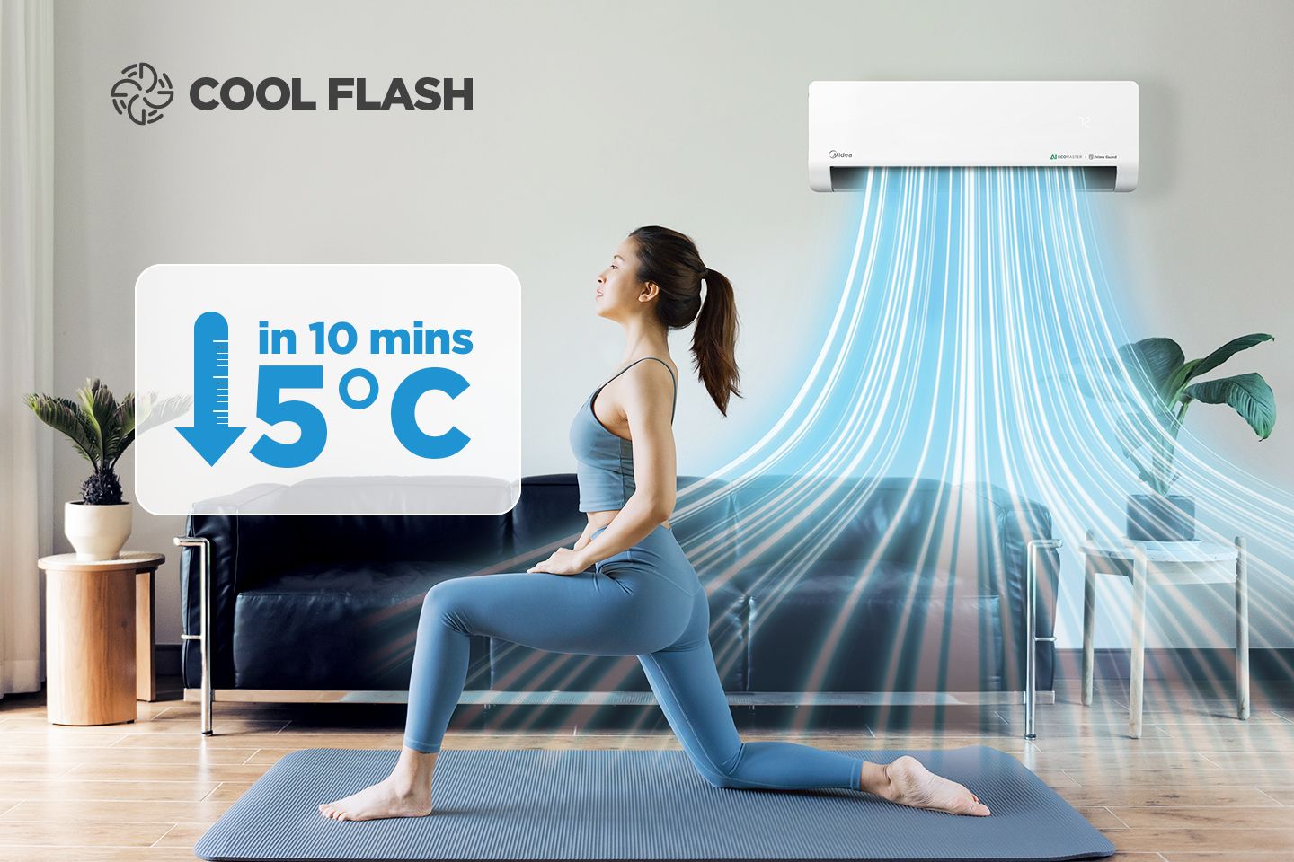 Chức năng Cool flash hạ nhiệt nhanh chóng 