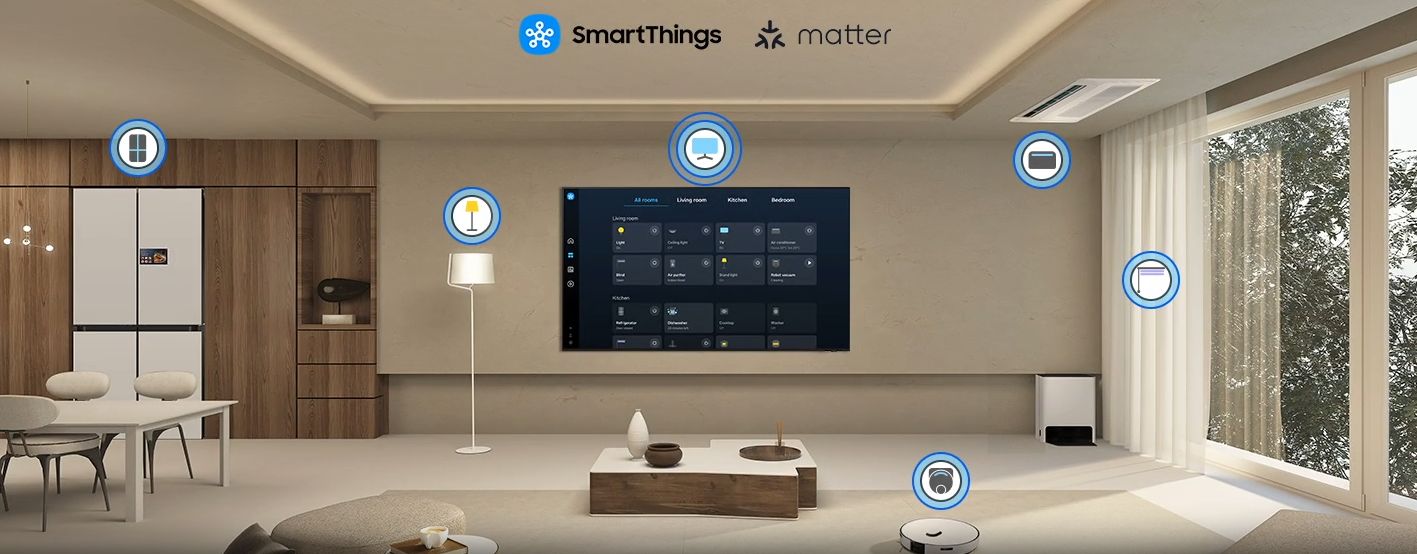 Tổng kho điều hòa, điện máy miền Bắc tại Hà Nội Ứng dụng SmartThings kết nối các thiết bị thông minh trong ngôi nhà
