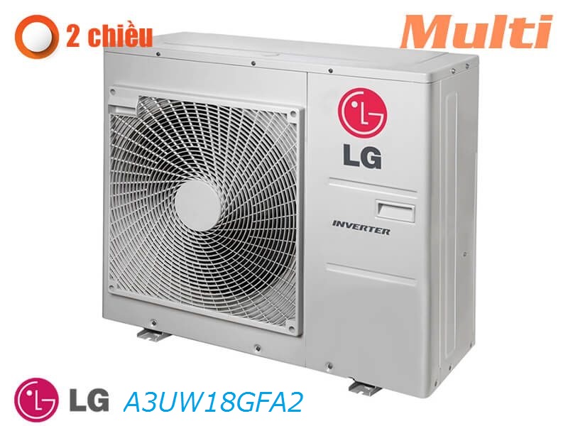 Dàn nóng điều hòa multi LG 18000BTU A3UW18GFA2 2 chiều inverter