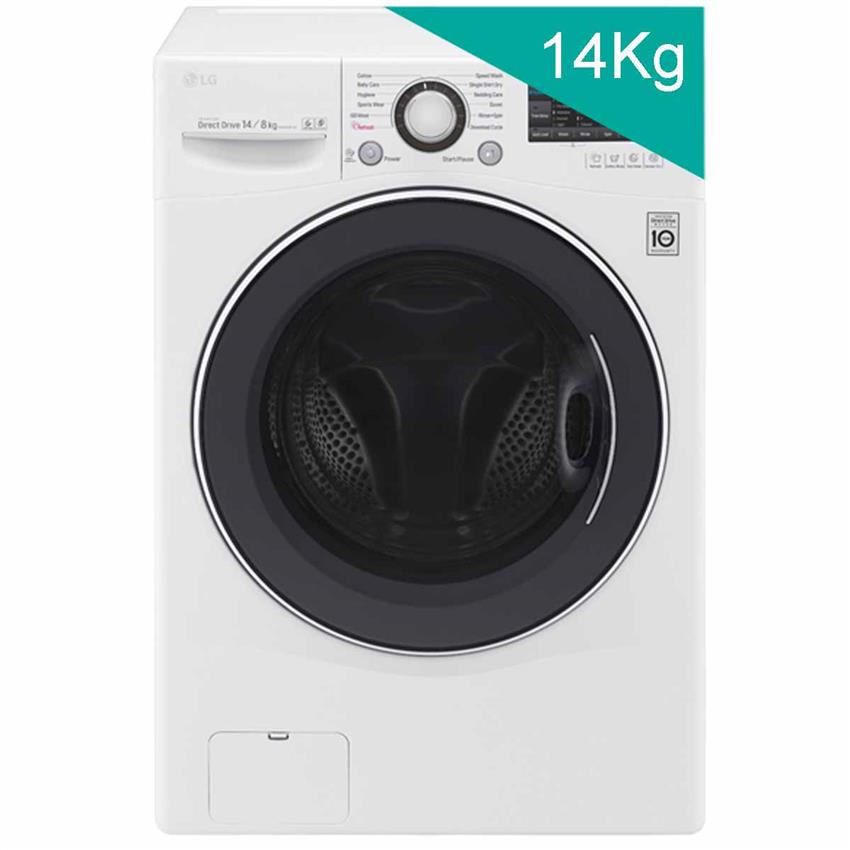 Máy giặt sấy LG Inverter 14kg F2514DTGW - màu trắng (2019)