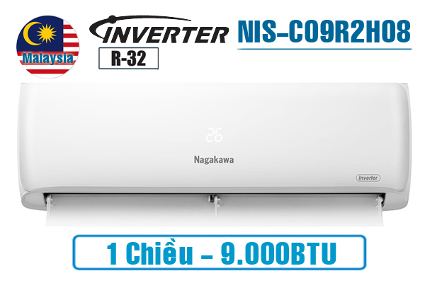 Điều hòa Nagakawa NIS-C09R2H08 9000BTU inverter 