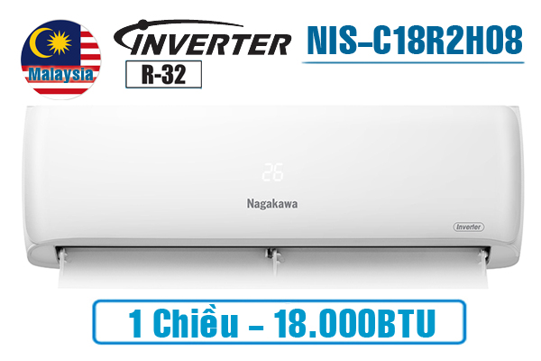 Điều hòa Nagakawa inverter 18.000BTU 1 chiều NIS-C18R2H08
