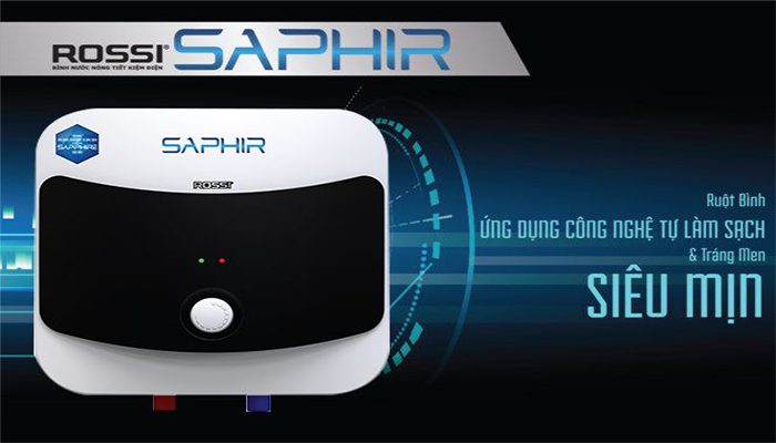 Bình 15L RS16SQ Rossi Sapphire tráng men Sapphire siêu bền 