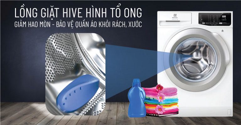 thinh-phat-Máy giặt Electrolux EWF8025EQWA lồng giặt tổ ong