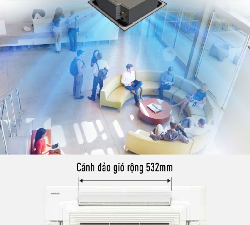 Cánh đảo gió được thiết kế rộng hơn