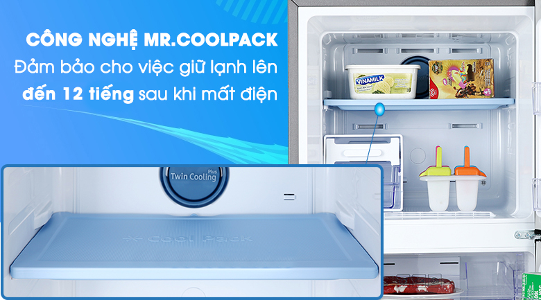 Tủ lạnh Samsung RT29K5532BY/SV, ngăn lạnh coolpack