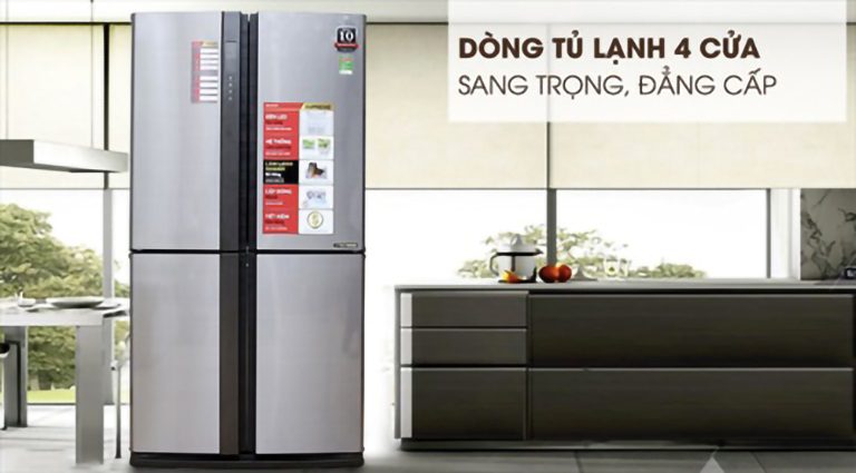 thinh-phat-Tủ lạnh Sharp SJ-FX630V-ST thiết kế sang trọng
