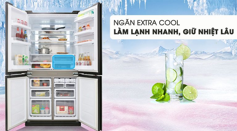 thinh-phat-Tủ lạnh Sharp làm lạnh nhanh Extra Cool