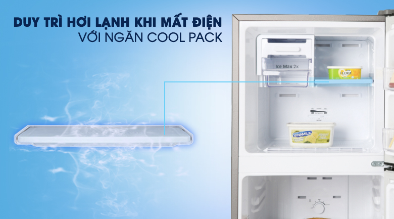 Tủ lạnh Samsung RT20HAR8DBU/SV, ngăn giữ lạnh cool pack