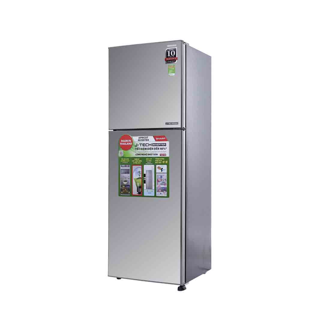 Tủ lạnh Sharp SJ-X251E-SL 241 lít inverter (màu bạc)