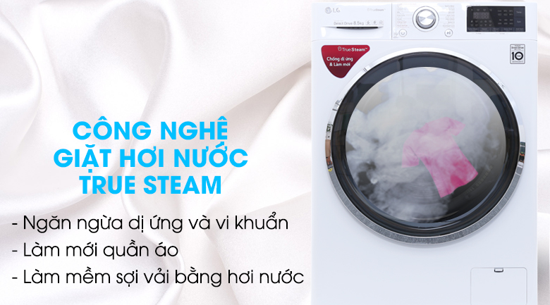 Công nghệ giặt hơi nước True Steam