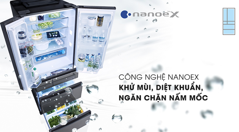 Tủ Lạnh Panasonic NR-F603GT-X2 Inverter 589 Lít , Nano X