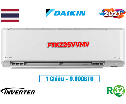 Điều hòa Daikin 9000BTU 1 chiều inverter FTKZ25VVMV