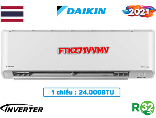 Điều hòa Daikin 24000BTU 1 chiều inverter FTKZ71VVMV