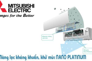 Công nghệ khử mùi kháng khuẩn Nano Platinum trên điều hòa Mitsubishi