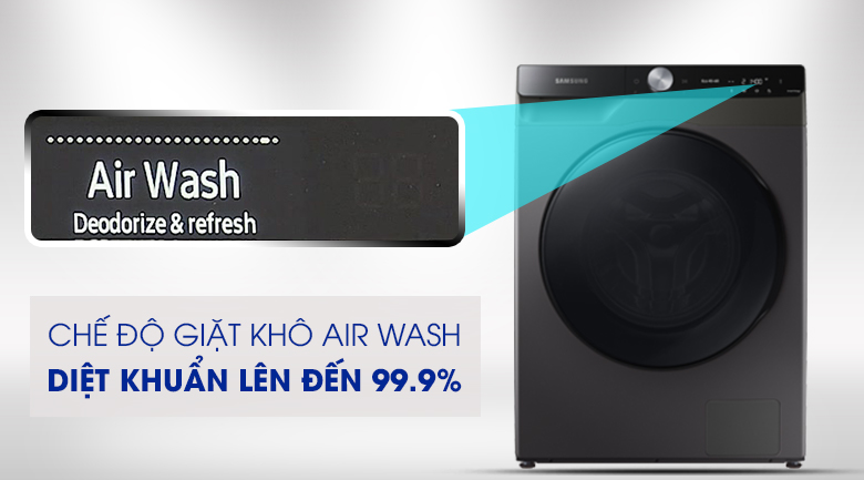 Máy giặt sấy Samsung WD14TP44DSB/SV, sấy khô