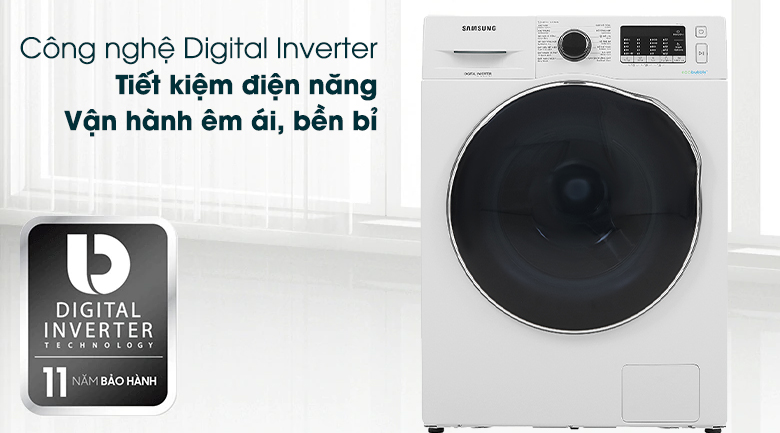 Máy giặt sấy Samsung WD95J5410AW/SV, tiết kiệm điện