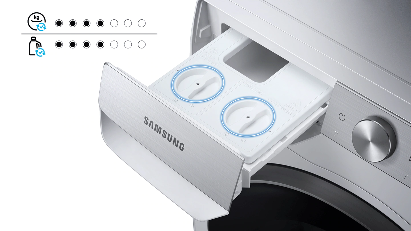 máy giặt Samsung WW90T634DLE/SV lồng ngang, ngăn đựng nước giặt thông minh