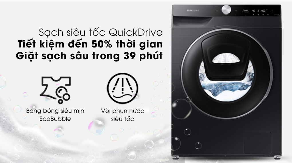 Máy giặt Samsung WW12TP94DSB/SV,, giặt siêu tốc