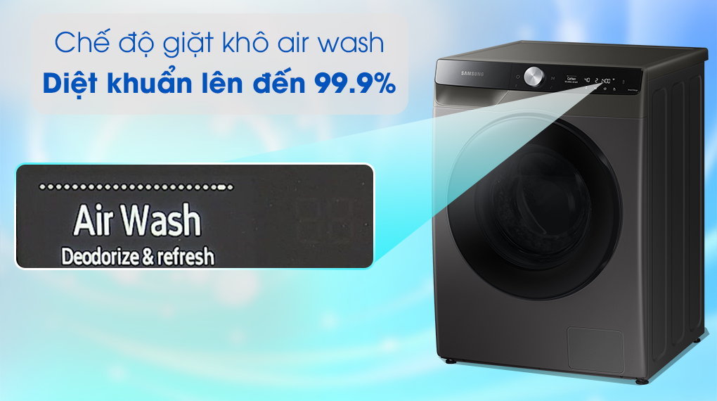 Máy giặt sấy Samsung WD11T734DBX/SV , giặt khô