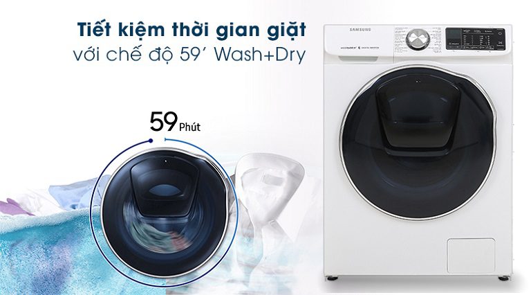 thinh-phat-Máy giặt samsung chế độ Wash+Dry WD10N64FR2W/SV