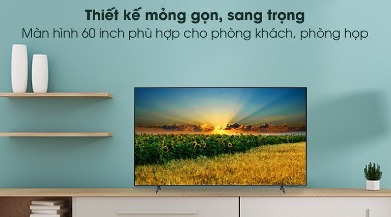 thinh-phat-Smart Tivi Samsung 60AU8000 4k sang trọng