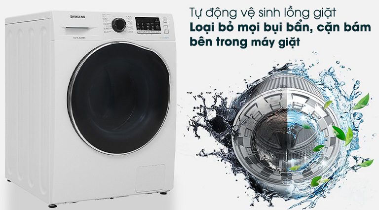 WD95J5410AWSV tự động vệ sinh lồng giặt