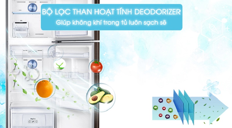 Tủ lạnh Samsung RT29K5532DX/SV, bộ lọc than hoạt tính