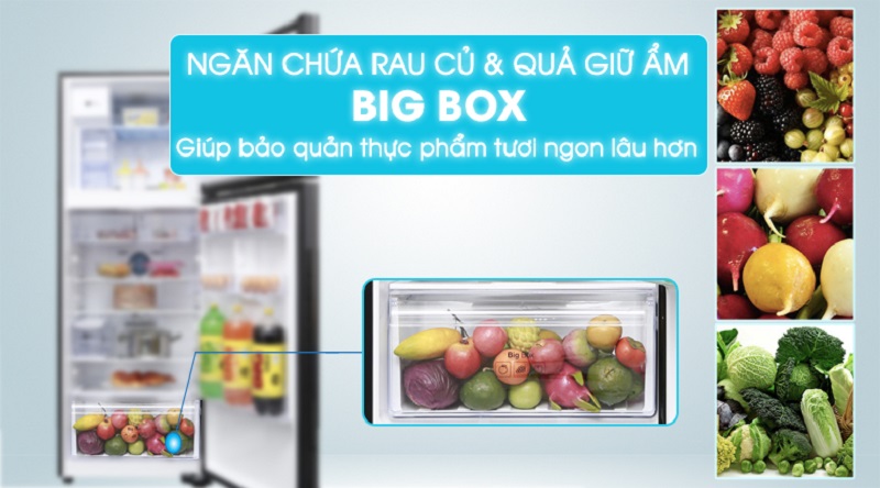 Tủ lạnh Samsung RT38K5982DX/SV Inverter 380 lít , ngăn chứa hoa quả
