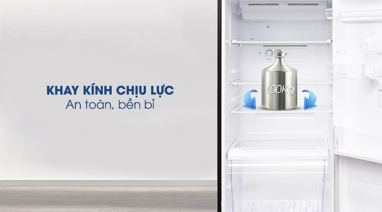 Tủ lạnh Toshiba GR-AG39VUBZ XK, khay kính chịu lực